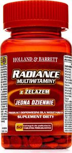 Holland & Barrett Holland & Barrett Radiance Multiwitaminy i Żelazo 1 na dzień 60 Tabletek 1