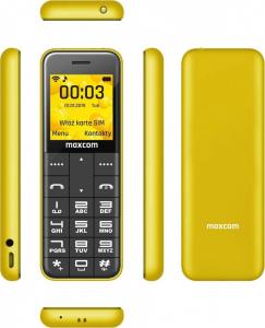 Telefon komórkowy Maxcom MM111  + Trzy obudowy Żółty 2
