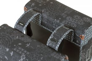 Basil Sakwa miejska podwójna BASIL BOHEME DOUBLE BAG 35L, mocowanie na paski, wodoodporny poliester, charcoal (NEW) 3