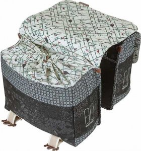 Basil Sakwa miejska podwójna BASIL BOHEME DOUBLE BAG 35L, mocowanie na paski, wodoodporny poliester, charcoal (NEW) 5