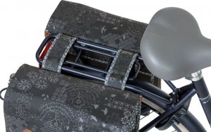 Basil Sakwa miejska podwójna BASIL BOHEME DOUBLE BAG 35L, mocowanie na paski, wodoodporny poliester, charcoal (NEW) 7