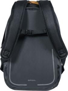 Basil Plecak Urban Dry 18L, mocowanie na haki Hook-On System, czarny mat 2