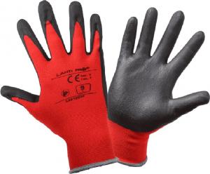 Lahti Pro rękawice nitrylowe czerwono-czarne "9" (L221209K) 1