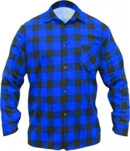 Dedra koszula flanelowa niebieska, rozmiar L, 100% bawełna (BH51F2-L) 1