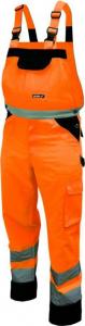 Dedra spodnie ochronne odblaskowe ogrodniczki rozmiar XL, pomarańczowe (BH81SO2-XL) 1