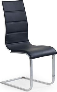 Profeos Krzesło metalowe Baster - czarne + biały połysk 1