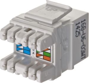Eurolan Keystone RJ45 Cat 6 (16B-U6-03WT) 1
