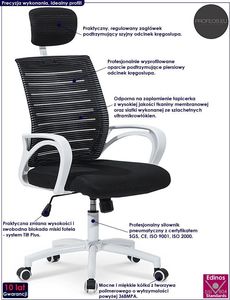 Krzesło biurowe Profeos Virago Czarne 2