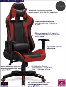 Fotel Profeos Menger czerwony 2