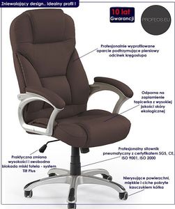 Krzesło biurowe Profeos Tucker Szare 2