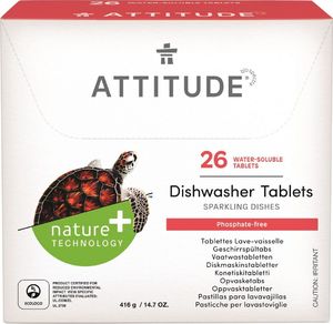 Attitude Tabletki do zmywarki Rozpuszczalne saszetki (26 szt), 520 g 1