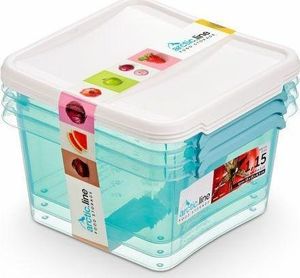 ORPLAST Pojemnik Do Żywności Arctic Line Set 3x1,15l Kwadratowy 3812 1