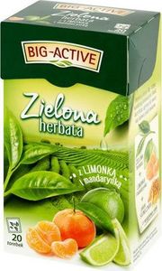 Big Active Herbata zielona big-active z mandarynką i limonką 20/p 1