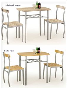 Profeos Stół z krzesłami Twiner - dąb sonoma 3