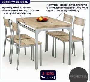 Profeos Stół z krzesłami Torino - wenge 2