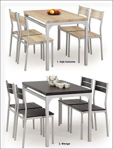 Profeos Stół z krzesłami Torino - wenge 3