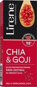 Lirene Superfood przeciwzmarszczkowy krem odżywka na okolice oczu Ghia Goji 15ml 1