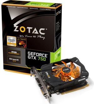 Karta graficzna Zotac GeForce GTX 750 2GB GDDR5 (128 bit) DVI, Mini HDMI, BOX (ZT-70704-10M) 1