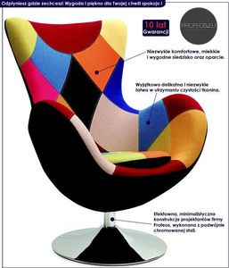 Profeos Fotel uszak wypoczynkowy Zoltis - patchwork 2