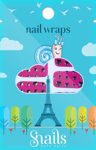 Snails Naklejki na paznokcie Nail Wrap Pink Stars 1