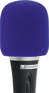 LD Systems Gąbka mikrofonowa | Owiewka | Osłona przeciwwietrzna do mikrofonu- niebieska 1