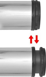 vidaXL 4 nogi do stołu z regulacją wysokości 870 mm Chrom 3