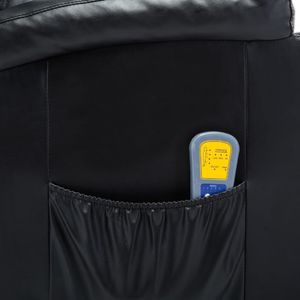 vidaXL Bujany fotel do masażu, czarny, sztuczna skóra 3