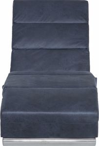 vidaXL Szezlong masujący, szary, sztuczna skóra zamszowa 6