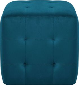 vidaXL Pufy, 2 szt., niebieskie, 30 x 30 x 30 cm, aksamit 3