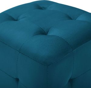 vidaXL Pufy, 2 szt., niebieskie, 30 x 30 x 30 cm, aksamit 4