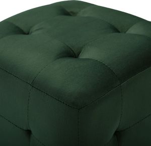 vidaXL Pufy, 2 szt., zielone, 30 x 30 x 30 cm, aksamit 4