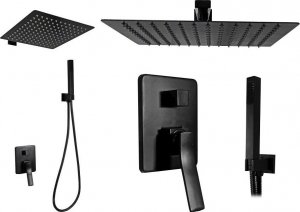 Bateria prysznicowa Ferro REA-P0369 ZESTAW NATRYSKOWY PODTYNKOWY SONIC BLACK / CZARNY REA // N.REA.NAT-SONIC-BLACK 1