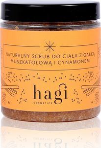Hagi Hagi, Naturalny scrub do ciała z gałką muszkatołową i cynamonem, 280 g 1