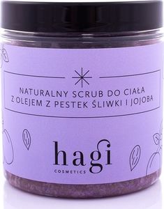 Hagi Hagi, Naturalny scrub do ciała z pestek śliwki i olejem jojoba, 400g 1