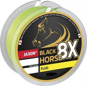 Jaxon Plecionka Jaxon Black Horse Fluo 8x 0,08mm 125m 5kg ZJ-BHF008G 1