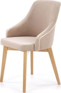Elior Krzesło drewniane Altex 2X - beż + dąb miodowy 1