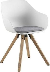 Elior Skandynawskie krzesło Sophie - białe + naturalne 1