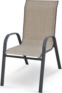 Elior Modne krzesło ogrodowe Malaga - popiel 1