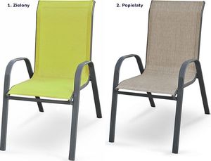 Elior Modne krzesło ogrodowe Malaga - popiel 4