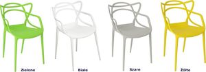 Elior Minimalistyczne krzesło Wilmi - białe 1