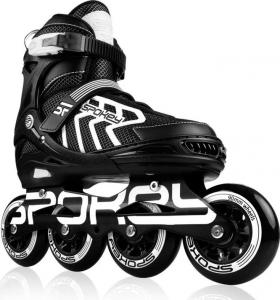 Rolki Spokey Khan rekreacyjne regulowane czarne r. 39-42 2