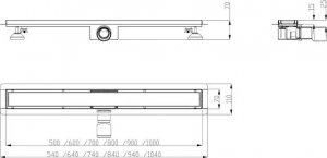 Hydroland ODWODNIENIE LINIOWE SLEEK 800 // OD.H.SLEEK-800 12
