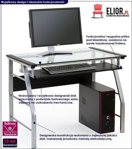 Biurko Elior Restil 3X Przezroczyste 100 cm x 60 cm 2