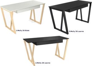 Biurko Elior Molly 2X Czarne 138 cm x 60 cm 4