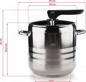 Floria Szybkowar manualny 12L Garnek ciśnieniowy GAR Indukcja Gaz 8