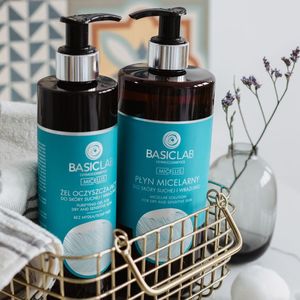 Basiclab Żel oczyszczający do skóry suchej i wrażliwej 300 ml 3