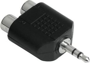 Adapter AV Hama Jack 6.3mm - RCA (Cinch) x2 czarny (991223760000) 1