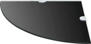 vidaXL Półka narożna 25cm czarny (3051595) 3