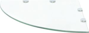 vidaXL Półka narożna 45cm przezroczysty (3051594) 3