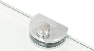 vidaXL Półka narożna 45cm przezroczysty (3051594) 6